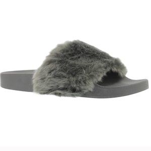 Steve Madden Faux-fur Slides